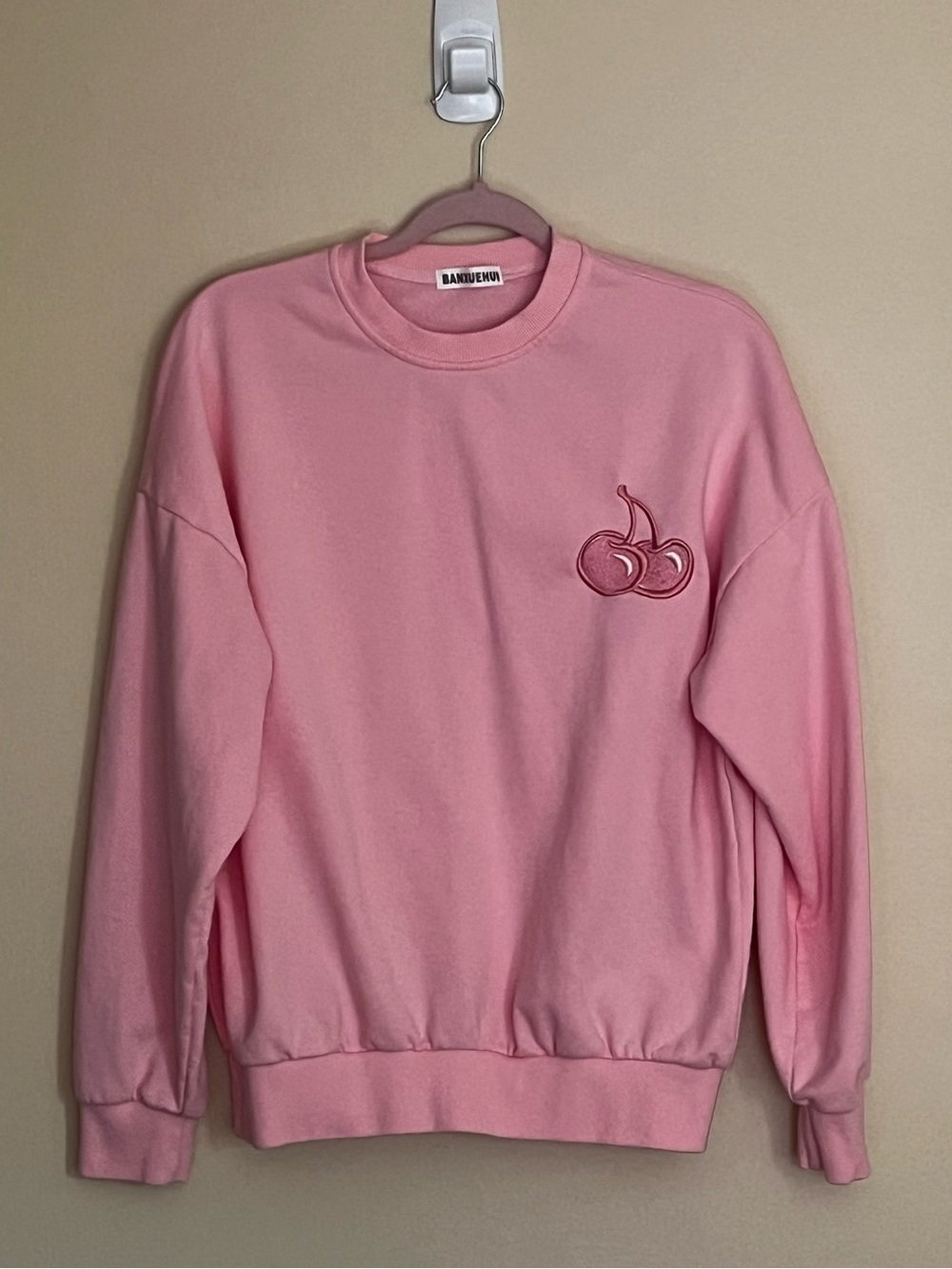 Pink Sweatshirt with cherries
